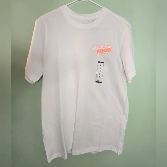 Nike Sole Food Burger T-Shirt - Mens Size Medium - White/Neon Orange Red Shoebox - Picture 3 of 5